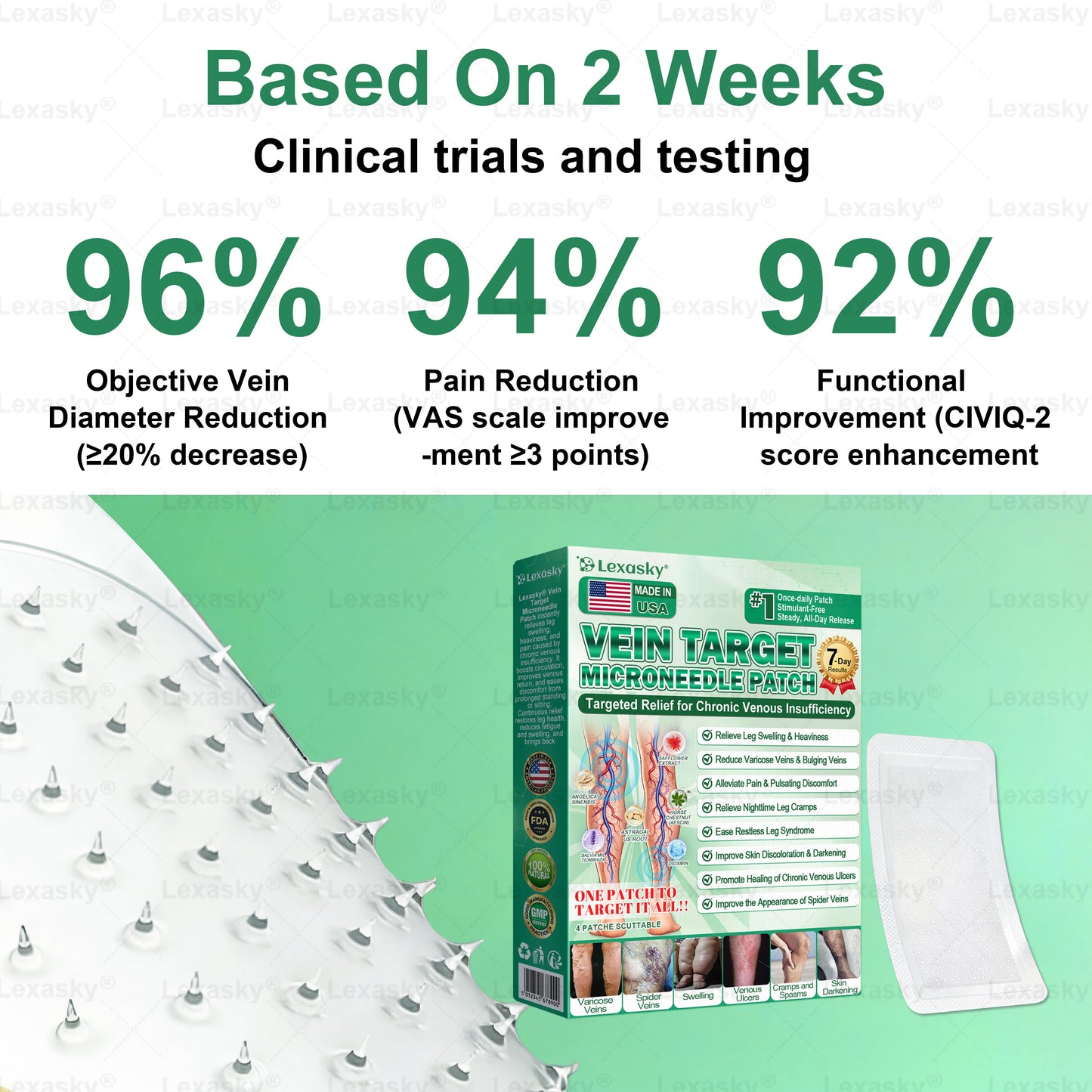 🇺🇸👨‍⚕️✅✅𝐋𝐞𝐱𝐚𝐬𝐤𝐲® 𝐕𝐞𝐢𝐧 𝐓𝐚𝐫𝐠𝐞𝐭 𝐌𝐢𝐜𝐫𝐨𝐧𝐞𝐞𝐝𝐥𝐞 𝐏𝐚𝐭𝐜𝐡⚡Instant Relief, Long-Term Results big sale